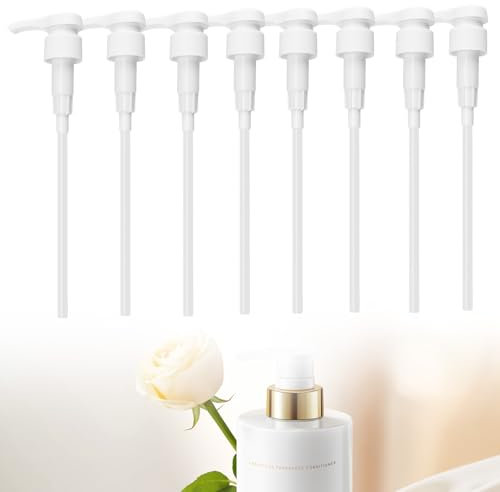 LERANXIN 8 Pièces Pompe Doseuse Sirop, Raccord 28/410 Distributeur de Liquides, 4 ML Dosage Précis pour Alimentation Cosmétique