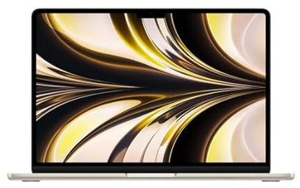 2022 Apple MacBook Air avec une puce Apple M2 (13-pouces, 8GB RAM, 256GB SSD Stockage) (AZERTY French) Lumière Stellaire (Reconditionné)