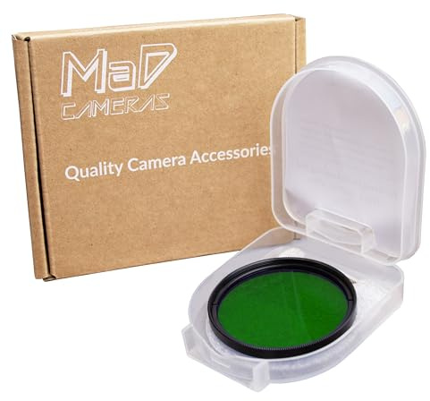MaD Cameras 49mm Premium-Kameraobjektiv-Grünkorrekturfilter für DSLRs | Reduziert Blendung, Verbessert Den Kontrast, Erhöht Die Farbbrillanz Und Vertieft Farbtöne Für Landschaftsaufnahmen.