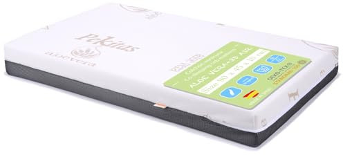 PEKITAS Colchón Minicuna 45x90 cm Grosor 10 cm Transpirable Hybrido Reversible Doble Cara Funda Desmontable Lavable Firme Anti-ahogo Cuna Colecho Bebé