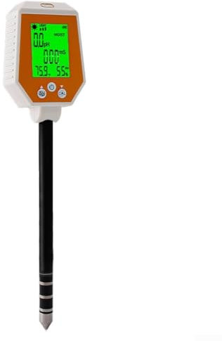 Simplifiez votre processus de jardinage avec un testeur de sol robuste 6 en 1 mesurant rapidement les mesures vitales des plantes