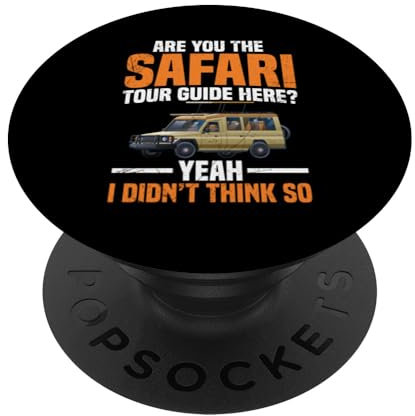 Safari Tour Guide Urlaub Reise Kostüm Safari Guide PopSockets Klebender PopGrip