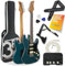 3rd Avenue Stateside Full Size 4/4 Electric Guitar Ultimate Kit with 5W Amp, Cable, Stand, Padded Gig Bag, Strap, Picks, FREE LESSONS – Delta Blue