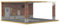 Scène de modèle de Parking 1:18, Simulation tridimensionnelle, boîte d'exposition de Garage, boîte de Rangement de modèle de Voiture Jouet Garage de Voiture de Simulation(Red Brick Wall)