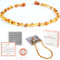 Bernsteinkette - Handgefertigte Bernstein Kette für Damen, Herren, Kleine & Erwachsene - Naturschmuck, Edelsteinketten Geschenkidee, Ostsee Schmuck, Glücksbringer (ZITRONE + HONIG, 40 CM)
