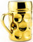 Der kleine MUC: Exklusives Champagnerkrügerl aus Porzellan | Luxus-Bierkrug & Cappuccino-Tasse | 330 ml | Hochwertiges Hartporzellan | Golden Hops (metallic-gold)