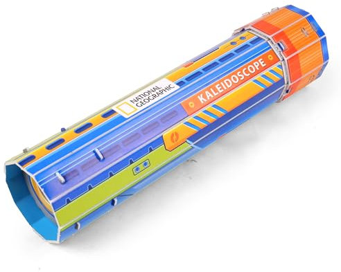 EXPLORA - Kaléidoscope - 20 pièces - Maquette 3D Steam - 540071 - Science des Objets - DIY - Educatif - sans Colle Ni Ciseaux - Jeu de Construction - Licence National Géographic - À Partir de 5 Ans