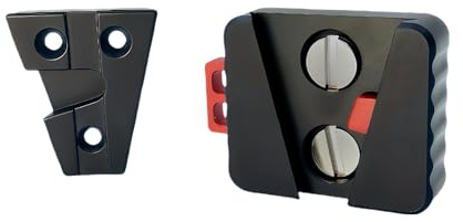 LSYRIA Mini V-Lock Assembly Kit, V-Mount Battery Plate Quick Release Set with 1/4-20 Threaded Holes, Lightweight Aluminum Mounting System for Camera Cages, Rigs, Monitors, and Accessories