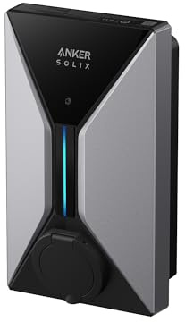 Anker SOLIX V1 Smartes Ladegerät für E-Autos, 22kW Wallbox mit App, WLAN & Bluetooth, dreiphasig, CEE 32A, 400V, mit Halterung, kompatibel mit Allen Elektro- und Hybridautos mit Typ-2 Anschluss