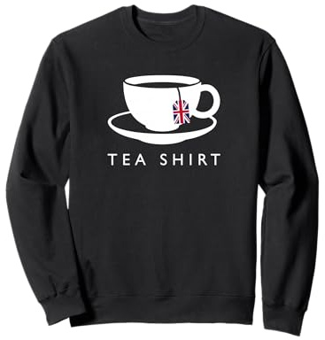 Souvenir Amusant avec Drapeau Anglais « I Love English Tea » Sweatshirt
