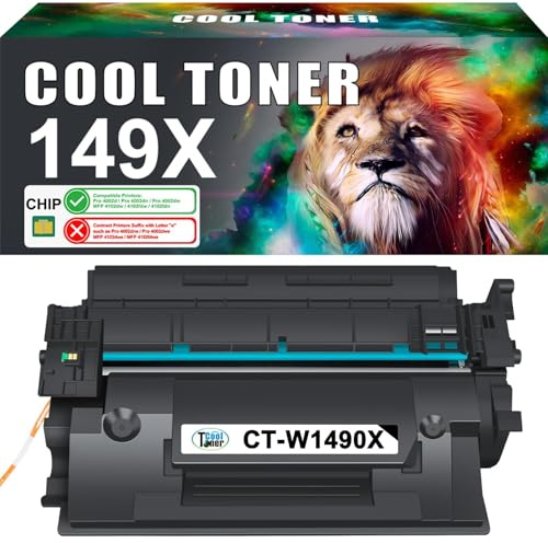 149X (Mit Chip) 9500 Seiten Hochleistungs Kompatibel Toner für HP 149X 149A | Kompatibel für LaserJet Pro 4002dn 4002dw 4002d MFP 4102fdw 4102dw 4102fdn W1490X W1490A - Schwarz, 1er-Pack