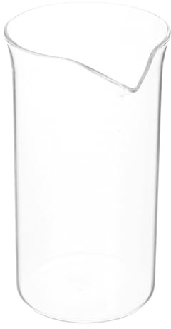 Genérico Vaso de Repuesto para Cafetera de Prensa Francesa Asa y Tapa, Vidrio Duradero de 350 Ml para Café y Té en Cocina y Oficina