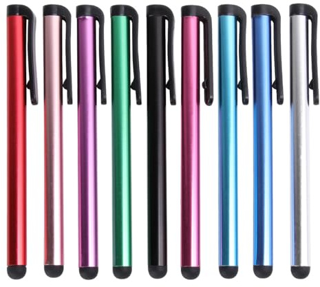 ABOOFAN Stylo Tactile Sensation D'écriture Naturelle pour Écran Tactile Lot de 30 Stylets Capacitifs en Métal et Marquage Précis Couleur Aléatoire pour Tablette et Téléphone