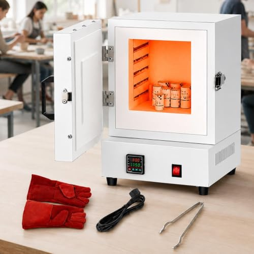 Soflightmok Forno Elettrico 1150°C per Gioielleria e Piccole Ceramiche