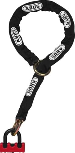 ABUS Schloss-Ketten-Kombi - Granit Power XS 67/105HB50 + 10KS120 black loop - Motorradschloss mit ABUS-Sicherheitslevel 16 - Rot