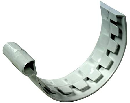 First Plast - Dachrinne PVC 25 halbrund – Verbindungsstück zum Kleben PVC 25 halbrund – Grau