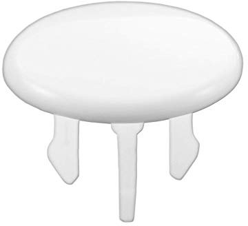 KNOPPO® Waschbecken Überlauf Abdeckung, Überlaufblende - Cap (weiß)