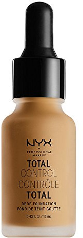 NYX Professional Makeup Total Control Drop Foundation, Präzise Dosierung, Aufbaubare Deckkraft, Langanhaltend, Vegane Formel, Mattes Finish, Farbton: Golden Honey
