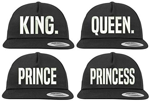Youth Designz Baseball Kappe Snapback Cap Modell KING, Schwarz