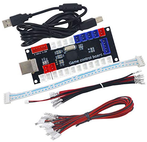 SJ@JX Arcade Game USB Encoder Zero Delay Arcade Button Joystick Controller for Retropie Raspberry MAME