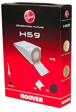 5pz Sacchetti + Filtro Scopa Elettrica compatibile con Hoover Athyss - Originali