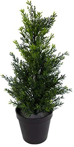 Seidenblumen Roß Zeder/Konifere Natura 45cm LA künstliche Pflanzen Baum Kunstpflanzen Kunstbaum Thuja Zypresse