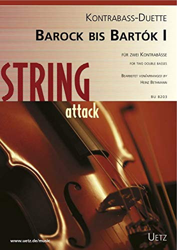 Von Barock bis Bartók, für zwei Kontrabässe, Band 1
