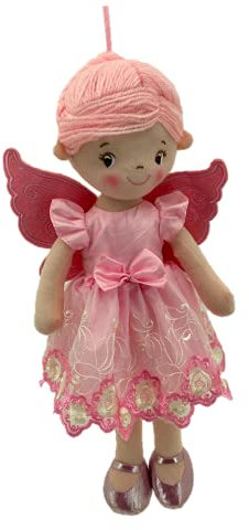 Sweety Toys 13296 Stoffpuppe Ballerina Fee Plüschtier Prinzessin 40 cm rosa