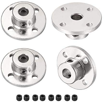 sourcing map 4 Stück Flanschkupplung Motorführung Wellenkupplung Motorstecker 7mm Innendurchm. H13xD16 Starre für DIY Teile