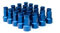 20x Lug Nuts | ESTILO-R | Lug Nut Cover | SW 17 | blau eloxiert