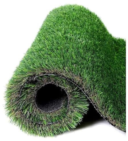 Abaseen Grass Roll 4m x 1m 30mm Pile Height Carpet Artificial Grass Astro Garden Lawn High Density Fake Turf, Green