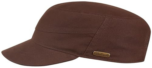 Sterkowski Modell Patrol | Baumwolle Sommer Schirmkappe für Herren und Damen | Military Cap Leichte Sport Sonnen Cabrio Baseball Visor Tactical Braun 62-63 cm