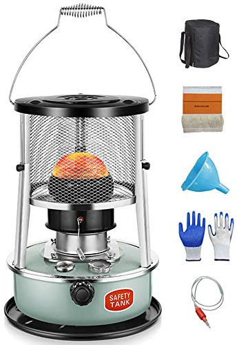 JOJAN Chauffe-poêle Portable Au Kérosène, Poêle À Pétrole 4,5 L, Chauffage À Pétrole Non Électrique, Chauffage Extérieur D'Intérieur Flamme Réglable