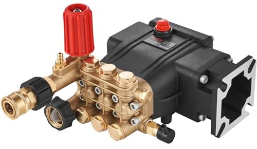 VEVOR Pompe de Nettoyeur Haute Pression, Piston Triplex Horizontal à Arbre 19,05 mm, 3300 PSI, 3,0 GPM, Kit Pompe de Remplacement, Compatible avec les Modèles Simpson MorFlex 40224, 40225, 40226