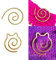 2 Stück Spiral Zopfstricknadeln Zopfnadel Schalnadel Edelstahl-Spiralkabel-Stricknadel Zopfnadel Schalnadel Stricknadeln für Weberei Hut Sock Schal und Handarbeit Geschenk für Stricker