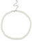 JRYXDS 1 Stück Damen Perlenkette Für Muttertag Braut Schmuck Accessoires Elegant Retro Stil Ketten Modeschmuck Fasching Kostüm Zubehör (Argent)