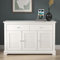 Galano Milan 3 Door 2 Drawer Sideboard - Cabinet Storage Organizer for Your Home - Storage Sideboard - Adjustable Shelves - Pearl White Oak