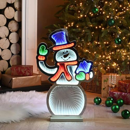 Festive 56cm Snowman Infinity Light