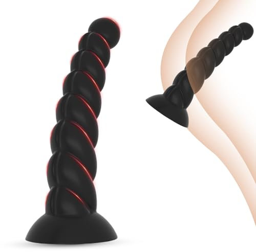 BDSMAGE XL Plug Anal Plug Anal silicone Anal Extra Large avec Ventouse, Masseur Prostate Imperméable Jouet Sexuel pour Homme Femme (XL)