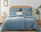 WAVVE Bettwäsche 135x200 4teilig Graublau - Bettbezüge 135 x 200 2er Set mit Kissenbezüge 80x80 cm, Bettwäsche-Sets 135x200cm aus Mikrofaser mit Reißverschluss Weich