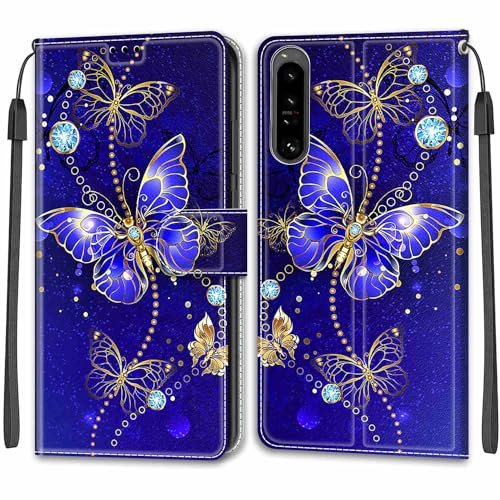 TOMYOU Compatible with Sony Xperia 1 IV Case, Premium PU Leather Flip Cover Wallet Phone [Full Protection] [Card Slots] [Kickstand] Case for Sony Xperia 1 IV
