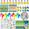 SXFENG 110 Stück Fußball Party Mitgebsel Kinder, Fußball Kindergeburtstag Set, Schlüsselanhänger, Temporäre Tattoos, Sticker, Fussball Give Aways Kindergeburtstag für Junge Mädchen (110pcs Fußball)