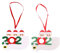 FUNOMOCYA 2St Weihnachts wünsche aufgeführt Weihnachtsbaumschmuck 2020 Weihnachtsbaum hängen personalisierte weihnachtsdeko weihnachtsschmuck Kinder Weihnachtsdekorationen Christbaumschmuck
