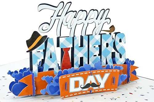 CUTPOPUP Alles gute zum Vatertag - Vatertag Karte, Geburtstagskarten für Männer, Geburtstagskarte Mann, Geburtstags-Pop-Up-Karte, 3D-Grußkarte, Schönen Vatertag (HPFD24) US8-SD209DE