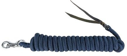 Brama-West Western - Corda da lavoro a terra, lunghezza 4,5 m, con moschettone Bullsnap e scacciatoia in pelle