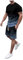 Survêtements Short à Manches Courtes Hommes Chemise Ete Couleur Unie 2 Pièces à T-Shirt Manches Courtes et Sportswear Tracksuit Casual Ensemble Short Tee Shirt pour Hommes