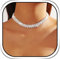 Handcess Braut Hochzeit Strass Halskette Silber Glitzernde Kristall Ketten Brautkette Schmuck für Frauen
