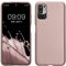 kwmobile Case kompatibel mit Xiaomi Redmi Note 10 5G Hülle - Schutzhülle aus Silikon metallisch schimmernd - Handyhülle Metallic Arctic Berry