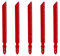 FOCSTOL Lame Scie Sauteuse Diamantée - 5 pièces 100mm Disque de Coupe avec Tige en T pour Fibre Verre Marbre Plastique Bois Grain 46