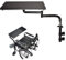 Plateau ergonomique pour fauteuil roulant – Bureau réglable pour fauteuil roulant, table amovible pour manger, lire et se reposer – Design universel